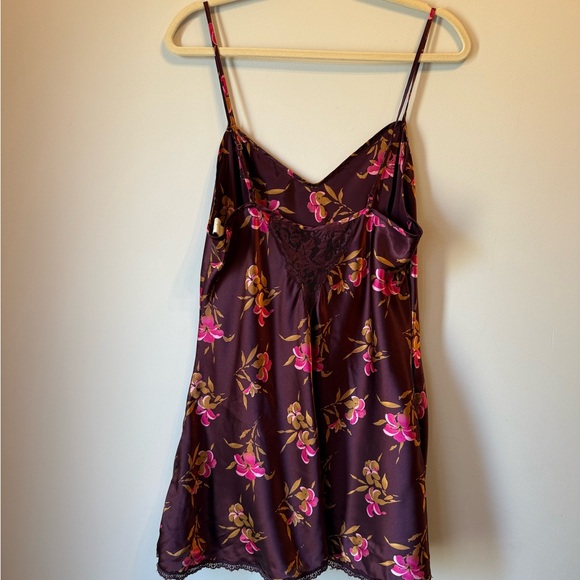 Floral Satin Slip Dress - Picture 4 of 6